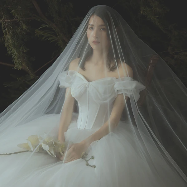 Elegant Ivory Corset Wedding Dresses 2019 A-Line / Princess Off-The-Shoulder Short Sleeve Backless Floor-Length / Long