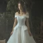 Elegant Elfenben Brudekjoler 2019 Prinsesse Av Skulderen Korte Ermer Ryggløse Chapel Train
