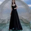 Sexy Black Honeymoon Maxi Dresses 2019 Spaghetti Straps Sleeveless Backless Floor-Length / Long Womens Clothing