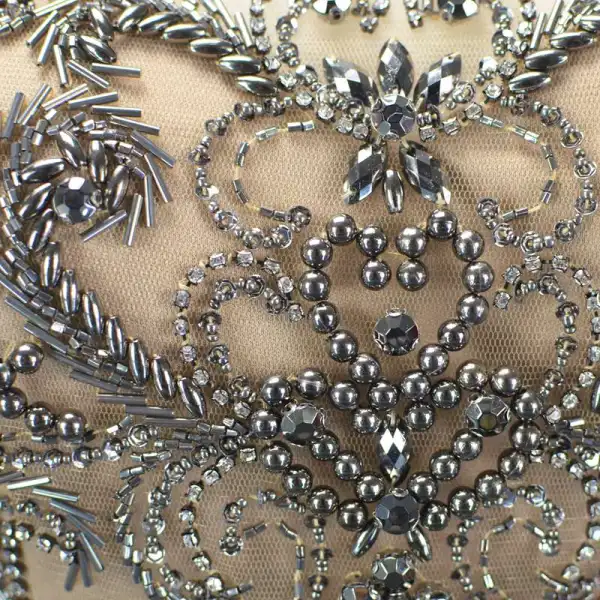 Luxury / Gorgeous Khaki Handmade  Beading Evening Dresses  2019 Trumpet / Mermaid Crystal Rhinestone Scoop Neck Sleeveless Backless Sweep Train Formal Dresses