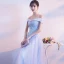 Schöne Himmelblau Brautjungfernkleider 2018 A Linie Mit Spitze Applikationen Perle Off Shoulder Rückenfreies Ärmellos Lange Kleider Für Hochzeit