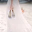 Glitzernden Ivory / Creme Brautschuhe 2019 Kristall Strass Pailletten 10 cm Stilettos Spitzschuh Hochzeit Pumps
