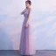 Chic / Beautiful Prom Dresses 2018 A-Line / Princess Beading Crystal Pearl Appliques V-Neck Backless Sleeveless Floor-Length / Long Formal Dresses