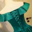 Vintage / Retro Dark Green Homecoming Graduation Dresses 2019 A-Line / Princess Off-The-Shoulder Ruffle Short Sleeve Backless Short Formal Dresses