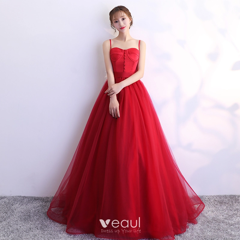 Modest Long Prom Dresses 2019, Tulle Cheap A-line Prom Dresses Modest Long Prom Dresses 2019, Tulle Cheap A-line Prom Dresses