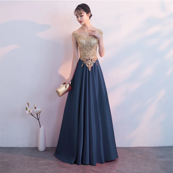 Charming Burgundy Evening Dresses 2019 A-Line / Princess V-Neck Lace Flower Rhinestone Short Sleeve Backless Floor-Length / Long Formal Dresses