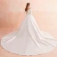 Modest / Simple Ivory Winter Wedding Dresses 2019 A-Line / Princess Off-The-Shoulder 1/2 Sleeves Backless Royal Train