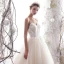 Élégant Champagne Robe De Mariée 2019 Princesse Bretelles Spaghetti Perlage Perle En Dentelle Fleur Sans Manches Dos Nu Longue