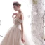 Luxury / Gorgeous Ivory Wedding Dresses 2019 A-Line / Princess Off-The-Shoulder Beading Crystal Lace Flower Sleeveless Backless Cathedral Train