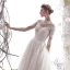 Elegant Ivory Wedding Dresses A-Line / Princess 2019 High Neck Beading Lace Flower 3/4 Sleeve Chapel Train
