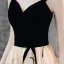Modern / Fashion Champagne Homecoming Graduation Dresses 2019 A-Line / Princess Suede Spaghetti Straps Bow Sleeveless Backless Tea-length Formal Dresses