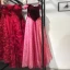 Chic / Beautiful Burgundy Evening Dresses  2019 A-Line / Princess Suede Off-The-Shoulder Spotted Tulle Short Sleeve Backless Floor-Length / Long Formal Dresses