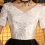 Modern / Fashion Black Homecoming Graduation Dresses 2019 A-Line / Princess V-Neck Sequins Short Sleeve Backless Tea-length Formal Dresses