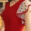 Chic / Beautiful Burgundy Homecoming Graduation Dresses 2019 A-Line / Princess V-Neck Spotted Short Sleeve Backless Short Formal Dresses