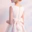Chic / Beautiful Champagne Homecoming Graduation Dresses 2018 A-Line / Princess Bow Scoop Neck Sleeveless Knee-Length Formal Dresses