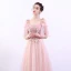 Chic / Beautiful Pearl Pink Prom Dresses 2019 A-Line / Princess Spaghetti Straps Appliques Lace Beading Crystal Rhinestone Short Sleeve Backless Floor-Length / Long Formal Dresses