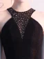 Sexy Noire Robe De Soirée 2019 Princesse Sans Manches Faux Diamant Titulaire Dos Nu Longue Robe De Ceremonie