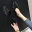 Prisvärd Gul Casual Mocka Nit Damskor 2020 Spetsiga Platt Sandaler