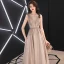 Charmant Dégradé De Couleur Robe De Soirée 2019 Princesse Encolure Dégagée Glitter Polyester Faux Diamant Sans Manches Dos Nu Longue Robe De Ceremonie