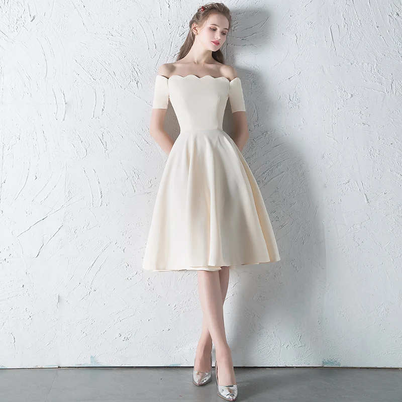 slim fit dress slacks Champagne Tulle Elegant Long Prom Dresses, Champagne Formal Graduation –  Lwt Dress main image 0