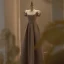 Vintage / Retro Dusky Pink Prom Dresses 2021 A-Line / Princess V-Neck Pearl Rhinestone Short Sleeve Backless Floor-Length / Long Prom Formal Dresses