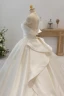 Vintage / Retro High-end Ivory Wedding Dresses 2021 Ball Gown Scoop Neck Beading Pearl Rhinestone Sleeveless Backless Royal Train Wedding