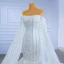 High End Weiß Brautkleider / Hochzeitskleider 2021 Meerjungfrau Bandeau Perlenstickerei Perle Pailletten Ärmellos Rückenfreies Königliche Schleppe Hochzeit
