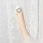 Elegant Ivory Rhinestone Wedding Shoes 2024 6 cm Thick Heels Pointed Toe Wedding Pumps High Heels