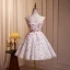 Fée Des Fleurs Rougissant Rose Paillettes Appliques Courte Robe De Bal 2024 Bustier Sans Manches Dos Nu Promo Robe De Ceremonie