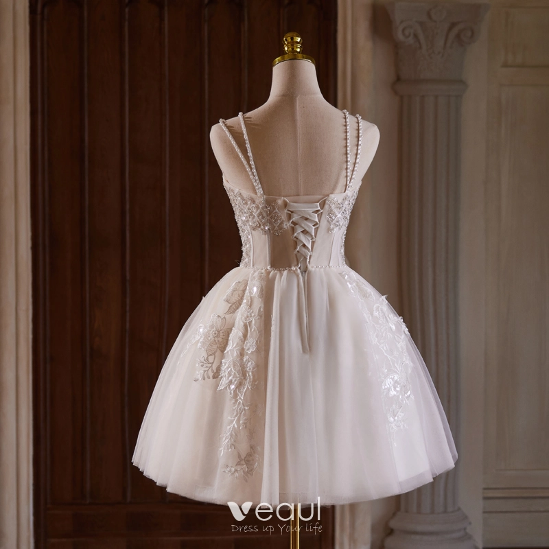 Beige party dress clearance