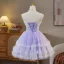 Sexy Lavande En Dentelle Fleur Appliques Courte Robe De Fête 2025 Bustier Sans Manches Dos Nu Soirée Robe De Ceremonie