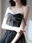 Sexy Black Rhinestone Short Cocktail Dresses Party Dresses 2021 A-Line / Princess Spaghetti Straps Sleeveless Backless Cocktail Party Formal Dresses