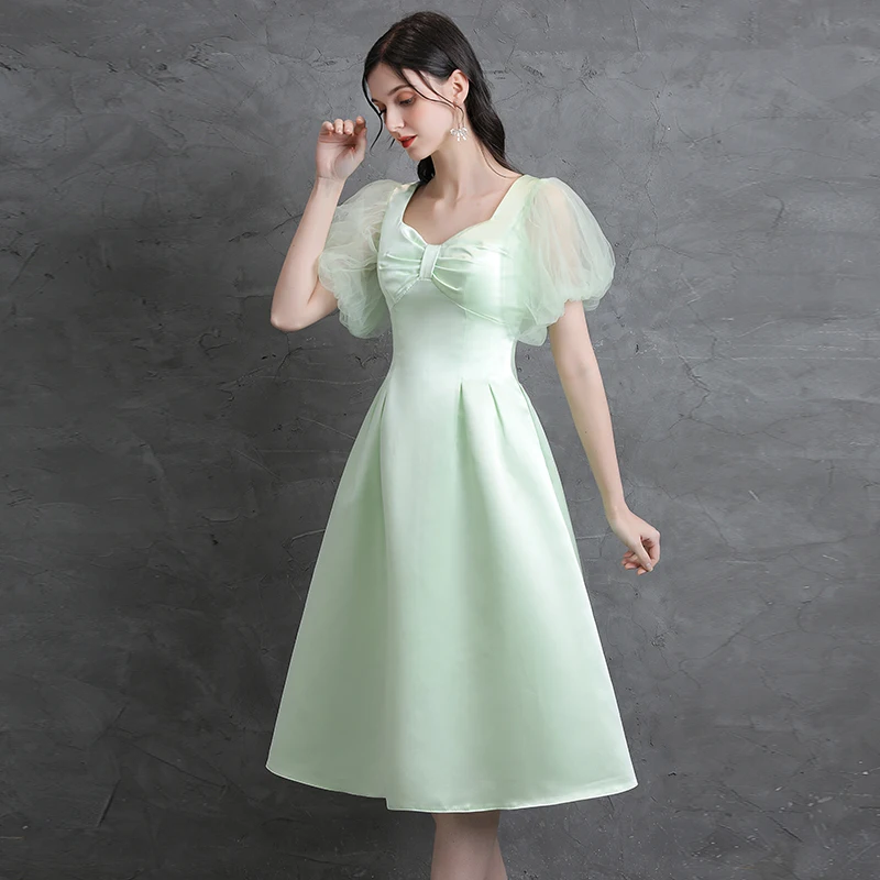 slim fit dress slacks Short Beaded Sage Green Homecoming Dress with Corset– PromGirl main image 0