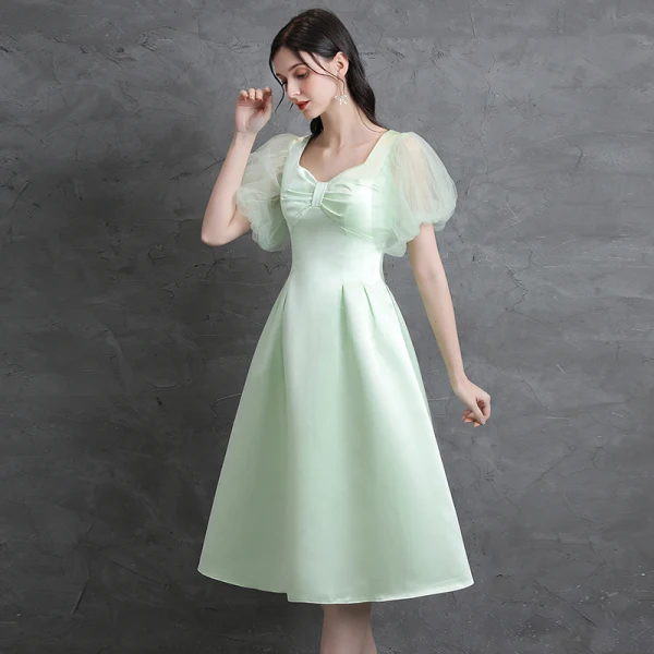 nails to match emerald green dress Mint Green Sequin Tulle Flower Girl Dress for Wedding – Draped Sleeves –  WonderlandByLilian
