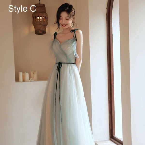 Modest / Simple Sky Blue Bridesmaid Dresses 2021 A-Line / Princess Short Sleeve Backless Bow Sash Floor-Length / Long Bridesmaid Wedding Party Dresses