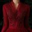 Charming Red Evening Dresses  2021 A-Line / Princess V-Neck Beading Sequins Lace Flower 3/4 Sleeve Floor-Length / Long Evening Party Formal Dresses