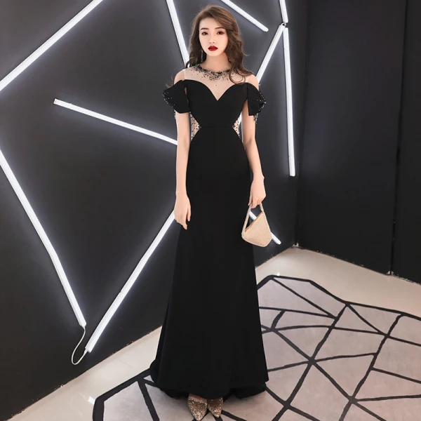 evening dresses short plus size Ever-Pretty Short Sleeves Sequin High Low Formal Evening Dress