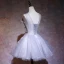 Elegant Grey Party Dresses 2019 A-Line / Princess V-Neck Appliques Lace Flower Sleeveless Backless Short Formal Dresses