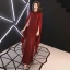 Chic / Beautiful Burgundy Evening Dresses  2019 Trumpet / Mermaid Scoop Neck Glitter Polyester Sleeveless Floor-Length / Long Formal Dresses