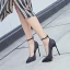 Schöne Burgunderrot Büro Pumps 2019 Knöchelriemen 12 cm Stilettos Spitzschuh Pumps