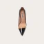Charming Black Evening Party Leather Rivet Pumps 2021 Patent Leather 10 cm Stiletto Heels Pointed Toe Pumps High Heels