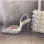 Chic / Beautiful Multi-Colors Evening Party Womens Shoes 2019 Leather Ankle Strap Rhinestone 10 cm Stiletto Heels Pointed Toe High Heels
