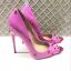 Chic / Beautiful Candy Pink Rave Club Pumps 2019 Patent Leather Rivet 12 cm Stiletto Heels Pointed Toe Pumps