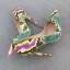 Amazing / Unique Multi-Colors Rave Club Pumps 2019 Leather Snakeskin Print 12 cm Stiletto Heels Pointed Toe Pumps