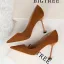 Affordable Black Office Pumps 2019 Suede 9 cm Stiletto Heels Pointed Toe Pumps