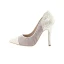 Schöne Weiß Brautschuhe 2019 Leder Spitze Pailletten 8 cm Stilettos Spitzschuh Hochzeit Pumps