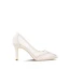 Elegant White Wedding Shoes 2019 Leather Rhinestone 8 cm Stiletto Heels Pointed Toe Wedding Pumps