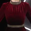 Élégant Bordeaux Robe De Soirée 2019 Encolure Dégagée Daim 3/4 Manches Thé Longueur Robe De Ceremonie