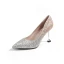 Glittrande Svarta Afton Pumps 2019 Paljetter 8 cm Stilettklackar Spetsiga Pumps