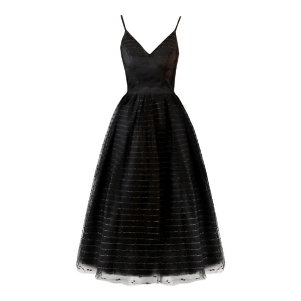 Modest / Simple Glitter Black Gold Homecoming Graduation Dresses 2018 A-Line / Princess Spaghetti Straps Backless Sleeveless Short Prom Dresses